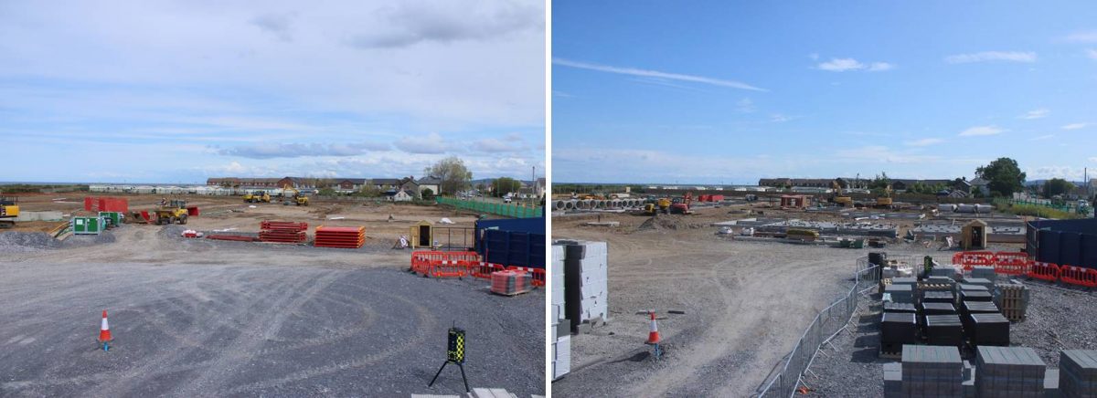 Towyn Road, Pensarn - time-lapse images (April & July 2025)