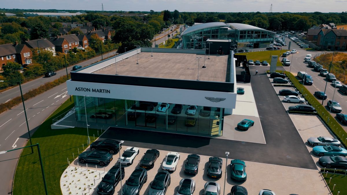 Aston Martin Birmingham - Long duration time-lapse, plus filming and drone